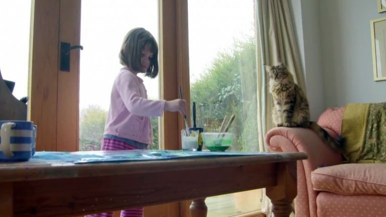 자폐증 소녀와 고양이의 감동적인 우정