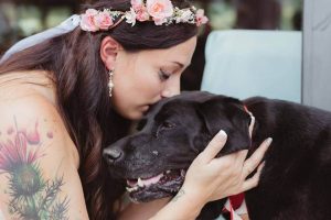 뇌종양에 걸린 개가 주인의 결혼식 후에 맞이한 죽음 