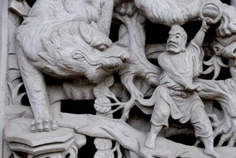 중국의 호랑이 전 세계의 신성한 동물 5가지